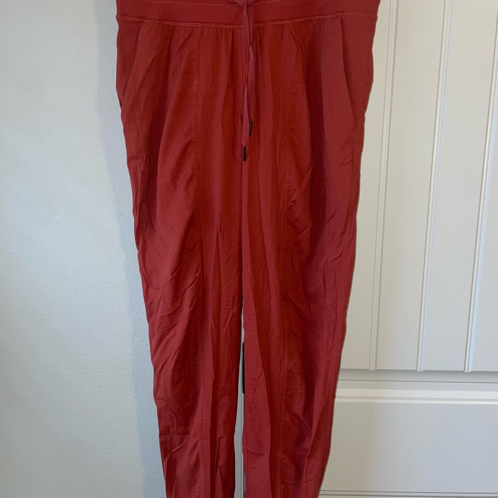 Lululemon Athletica Red Track Pants(Dance Studio Joggers)